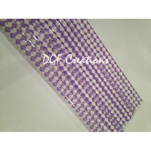 Diamond Lilac Paper Straw click on image to view different color option